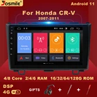 Автомагнитола 2 din Android 11 для Honda CR-V 3 RE CRV 2007-2011, мультимедийный плеер с голосовым управлением AI, встроенным в Carplay, Wi-Fi, 4 Гб, 128 ГБ