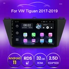 Автомагнитола 2 din на Android 11 с Bluetooth для Volkswagen VW Tiguan 2 Mk 2016 2017 2018, мультимедийный видеоплеер, головное устройство 2.5D rds