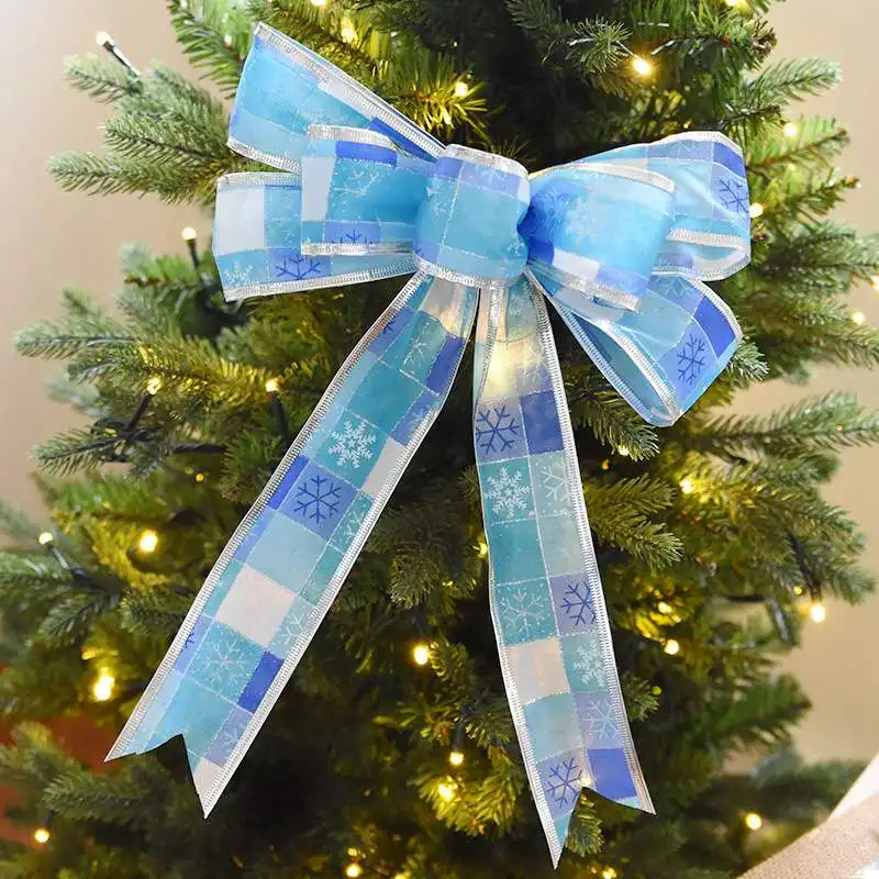 Рождественские банты с подвеской орнаменты Санта Клауса 2018 Новогодние украшения