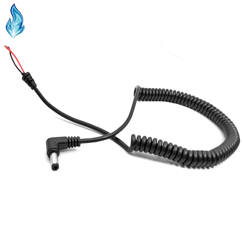 10 шт. 5 5x2 мм штекер постоянного тока Спиральный кабель питания провод шнур для