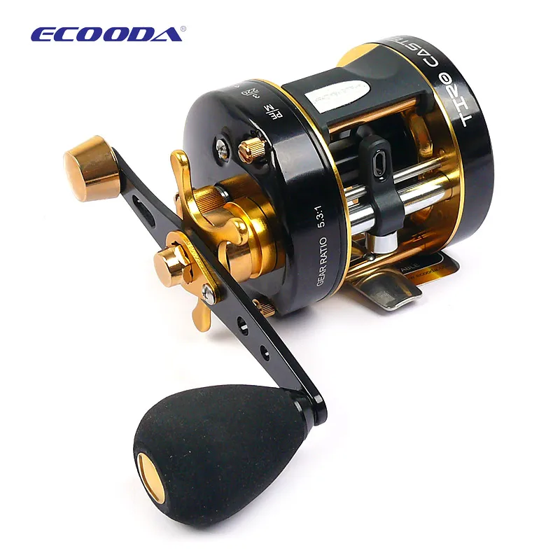 

ECOODA Offshore fishing wheel ETC 40/50 Left/Right Baitcasting Fishing Reel Trolling Reel Snakehead Reel Light 5.3:1