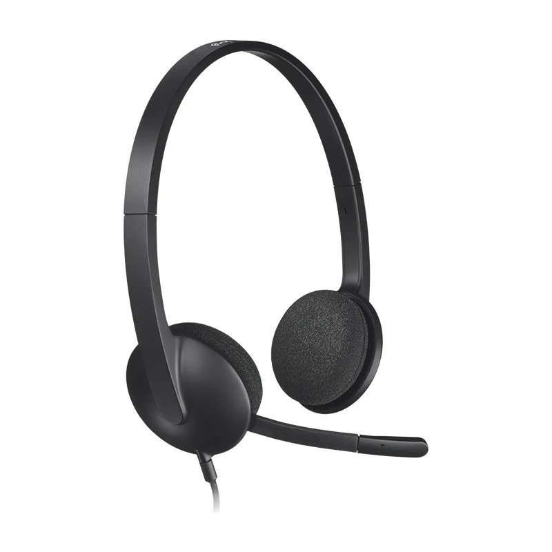 Компьютерная гарнитура Logitech H340 USB микрофон для Windows MacOS ChromeOS|Наушники и гарнитуры|