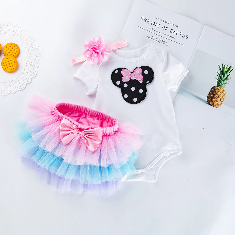 Розовое платье принцессы для первого дня рождения девочек брендовая одежда с