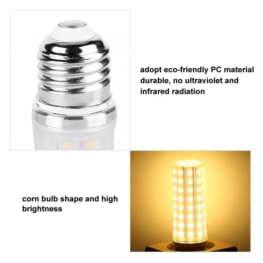 E27 12 Вт энергосберегающий яркий светодиодный светильник кукурузная лампа AC185 265V