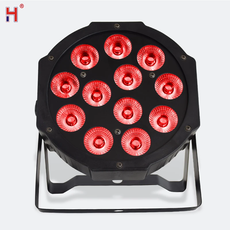 12X12W 4In1 RGBW LED Stage PAR Lights Wash Effect Lighting DMX-512 Sound Actived Professional DJ Equipment For Party Disco Show | Лампы и