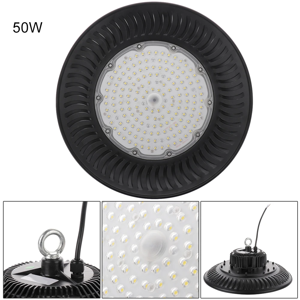 

50W-200W НЛО светодиодный подвесной светильник типа High Bay светильник 14000lm 6500K Дневной светильник промышленный коммерческий Bay светильник ing для ...