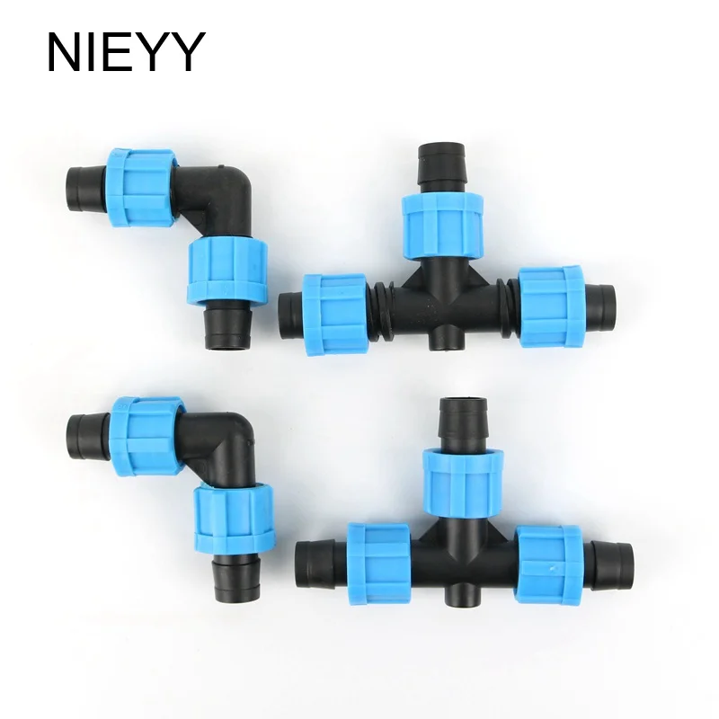 1 шт. 16 мм 5/8 &quotрезьбовой замок соединитель тройника колено для шланга адаптер