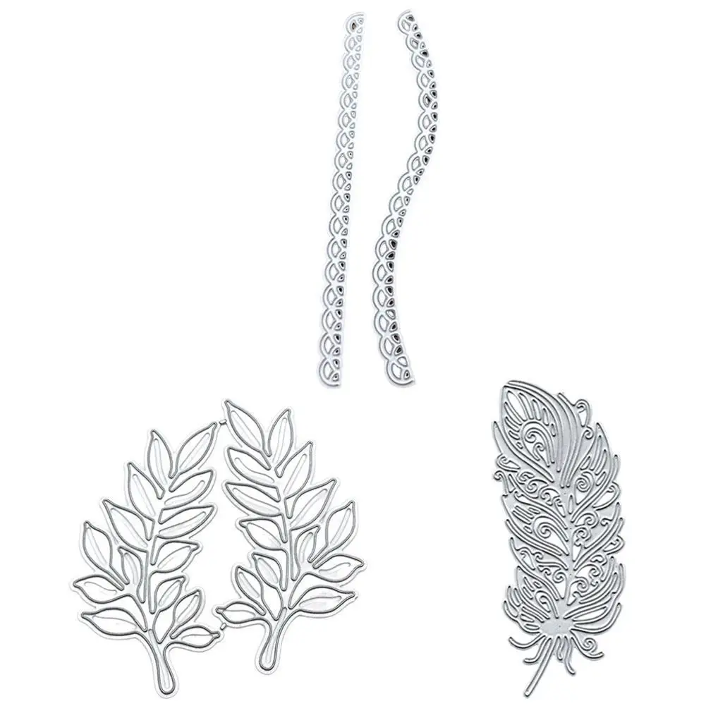 

Leaves Metal Cutting Dies Custom Embossing Mold DIY Scrapbooking Album Paper Craft Knife Mould Cards Tree Blade Punch Stencils