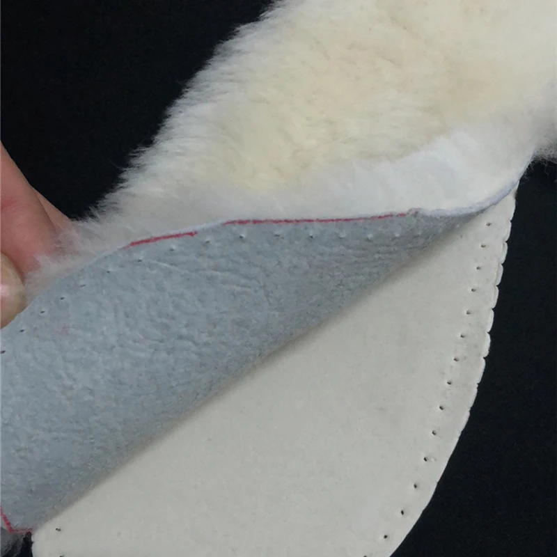 Wool insoles  for shoes Sheepskin Natural Shearling Real Fur Wool Men and women  To keep warm in winter