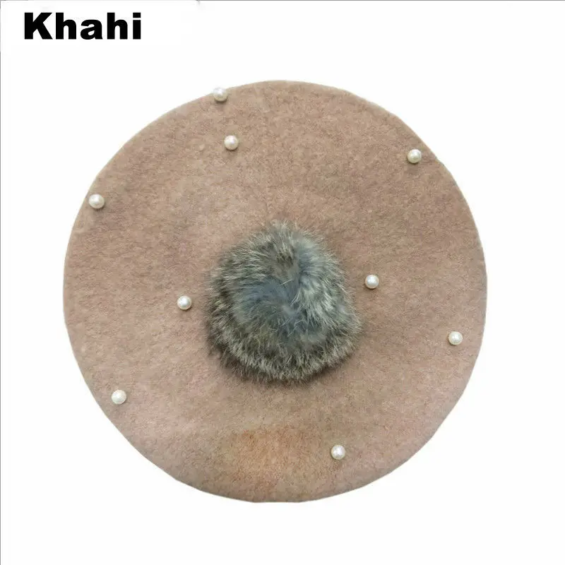 Детская шапка-бини с жемчужной тесьмой для маленьких девочек мягкая тянущаяся