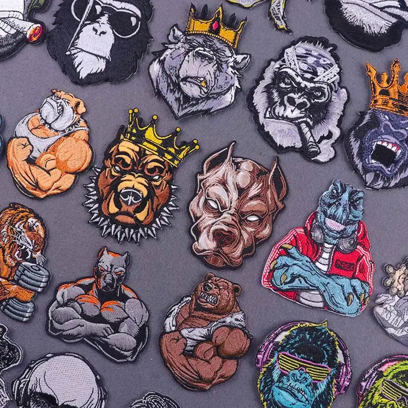 NiceDIY Pro/модные крутые панковские нашивки в стиле рок с животными для одежды