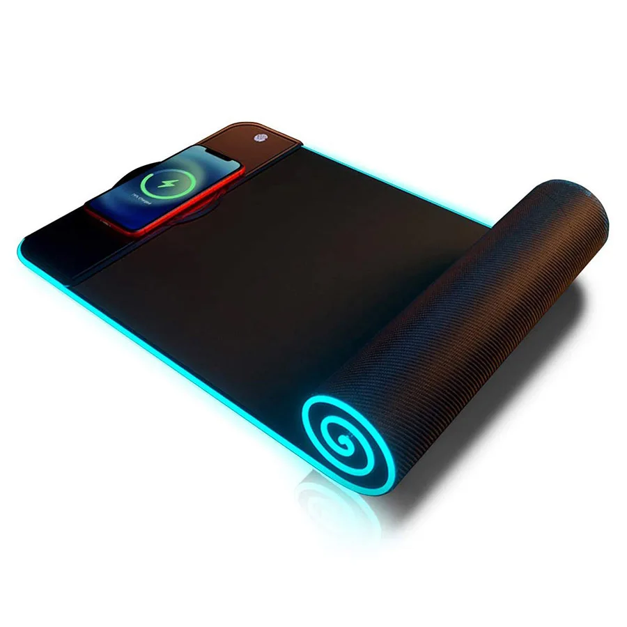 

Keyboard and Mouse Pad Wireless Extended Large Gaming RGB Mouse Pads LED RGB Mouse Pad with Wireless Charge