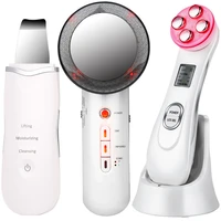 ems mesotherapy rf radio frequency facial beauty ultrasoic skin scrubber deep face cleaning infrared body slimming massager