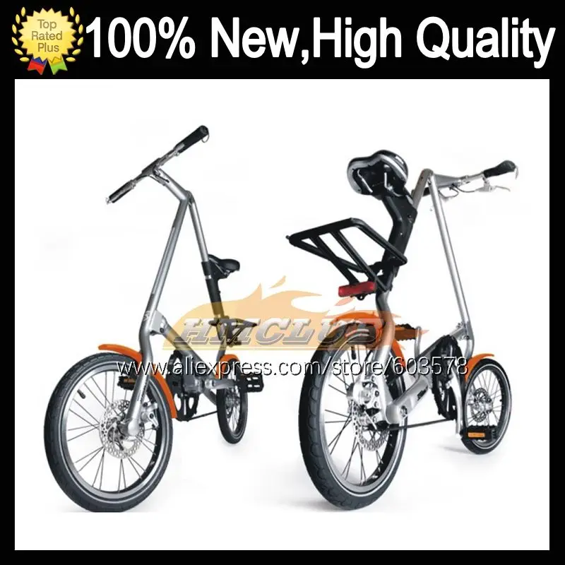 

16-inch Folding Bicycle Fast Speed integrated Metal 5 spoke wheels Double Disc Brake Shock Absorption Bikes lightweight Cycling