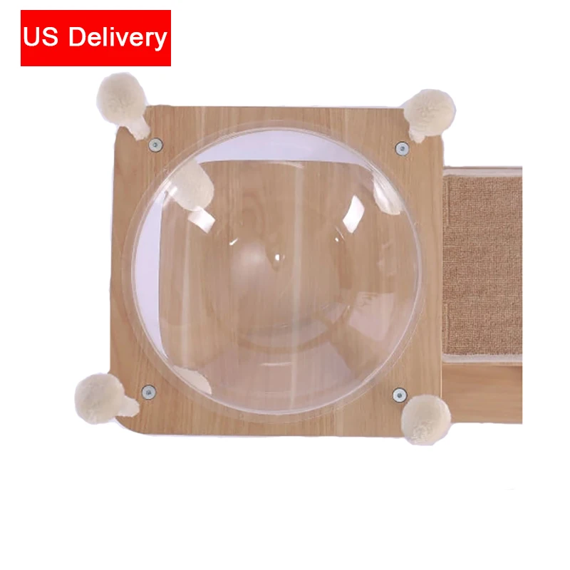 

Fast Delivery Cat Hammock Install On Cat Tree Transparent Bed For Cats