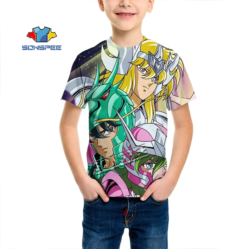 Новый аниме святая Сейя мистическая одежда 3D и объемной печатью футболка для