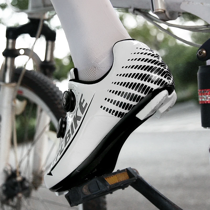 Murah MTB Sepeda Pria Self-Locking Profesional Olahraga Sepeda Sepatu Sapatilha Ciclismo Bernapas Bersepeda Sepatu Olahraga 48 #