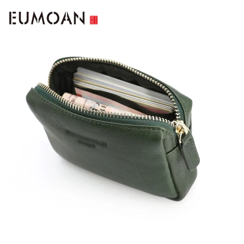 AETOO Cowhide Wallet female handmade zipper leather stereo coin bag Storage Small wallet | Багаж и сумки