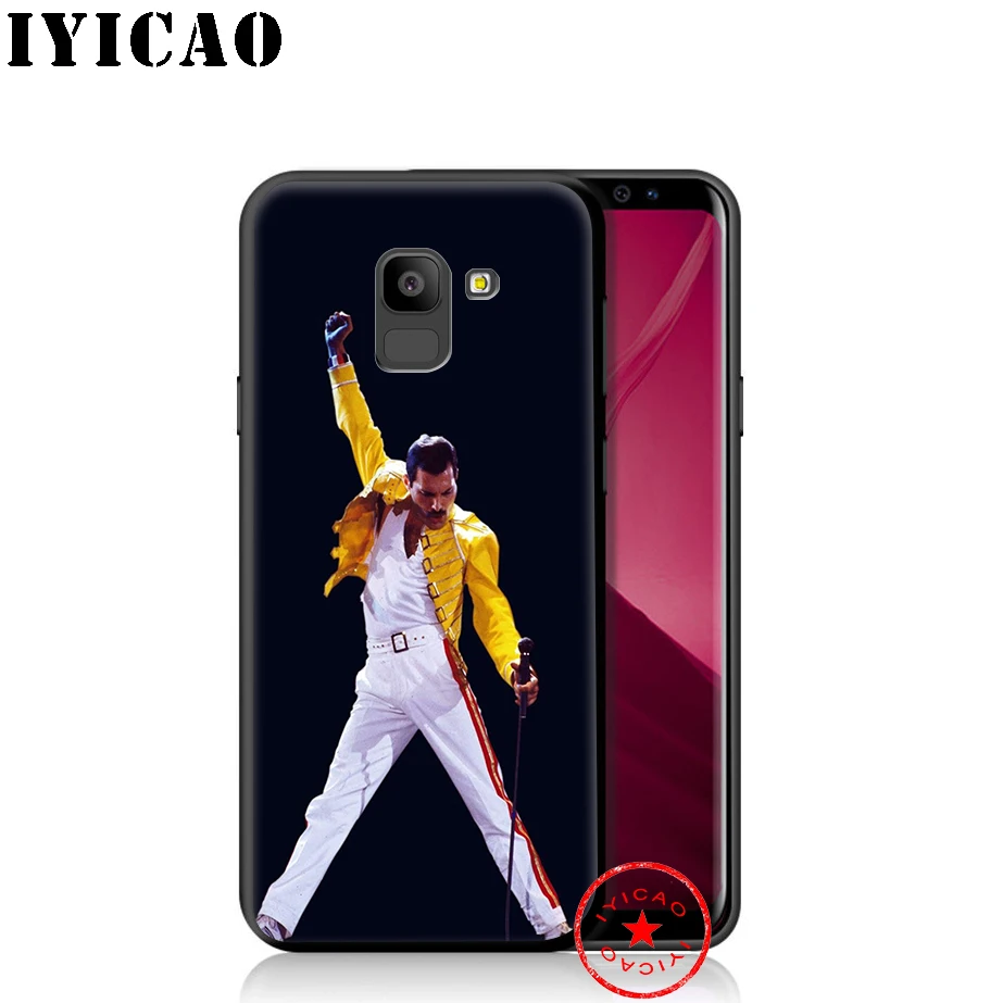 IYICAO queen Фредди Меркьюри мягкий чехол для телефона samsung Galaxy A9 A8 A7 J6 A6 плюс 2018 A5 A3 2016