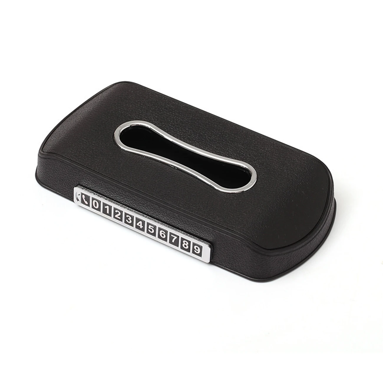

Multifunctional Car Tissue Case Box With Stop Sign Stickers and Non-slip Mat Creative Tissue Box Car Interior Accessories