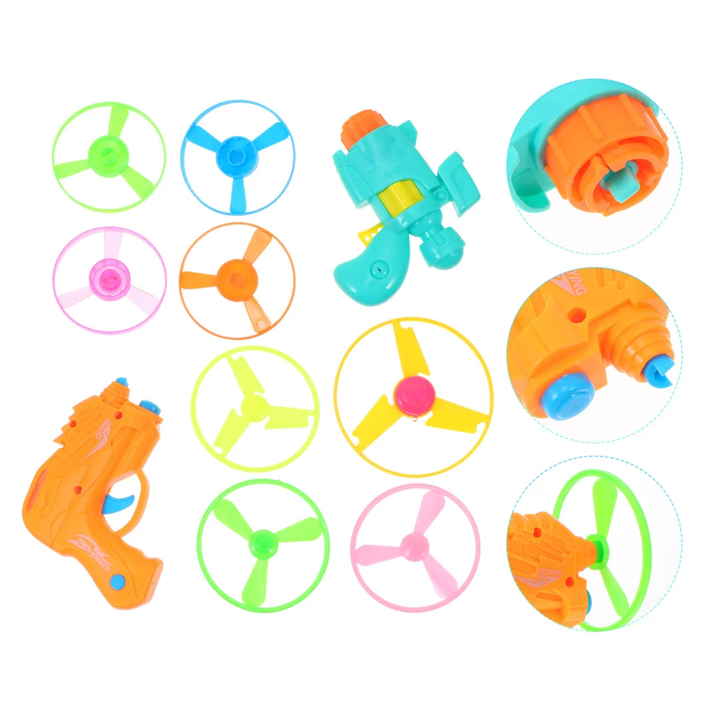 

2 Sets Creative Flying Aerial Disc Sky Spin Launcher Child Educational