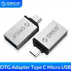 Адаптер ORICO OTG Micro B к USB 3,0, адаптер USB3.0 5Gpbs, Конвертор скорости передачи данных, подключение телефона к планшету к мышке U-disk