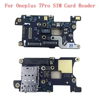original sim card reader holder pins tray slot part for oneplus 7 pro memory sd card reader flex cable repair parts