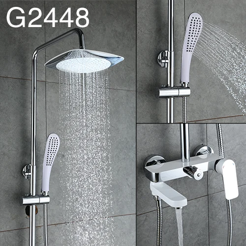 GA2448 GAPPO, высокое качество, смеситель для душа, набор для ванной, смеситель для душа, ванна, дождевой Душ, набор в горке, Большая душевая головка GA2448 - Цвет: GA2448