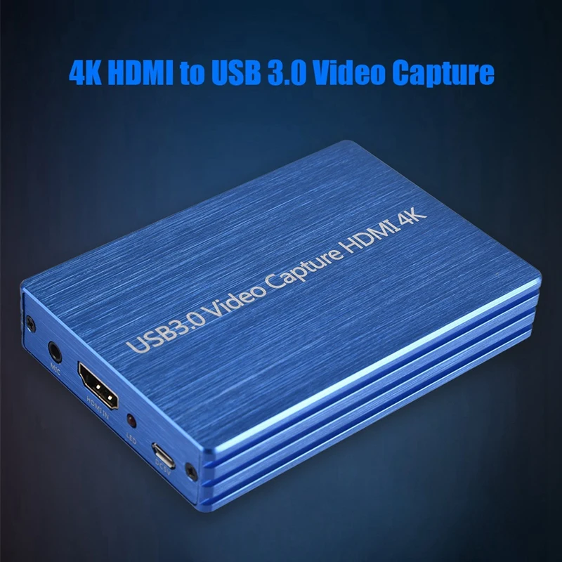 4K HDMI to USB 3.0 Video Capture Card +Type-C Usb3.0 Converter for Pro(Blue) | Компьютеры и офис