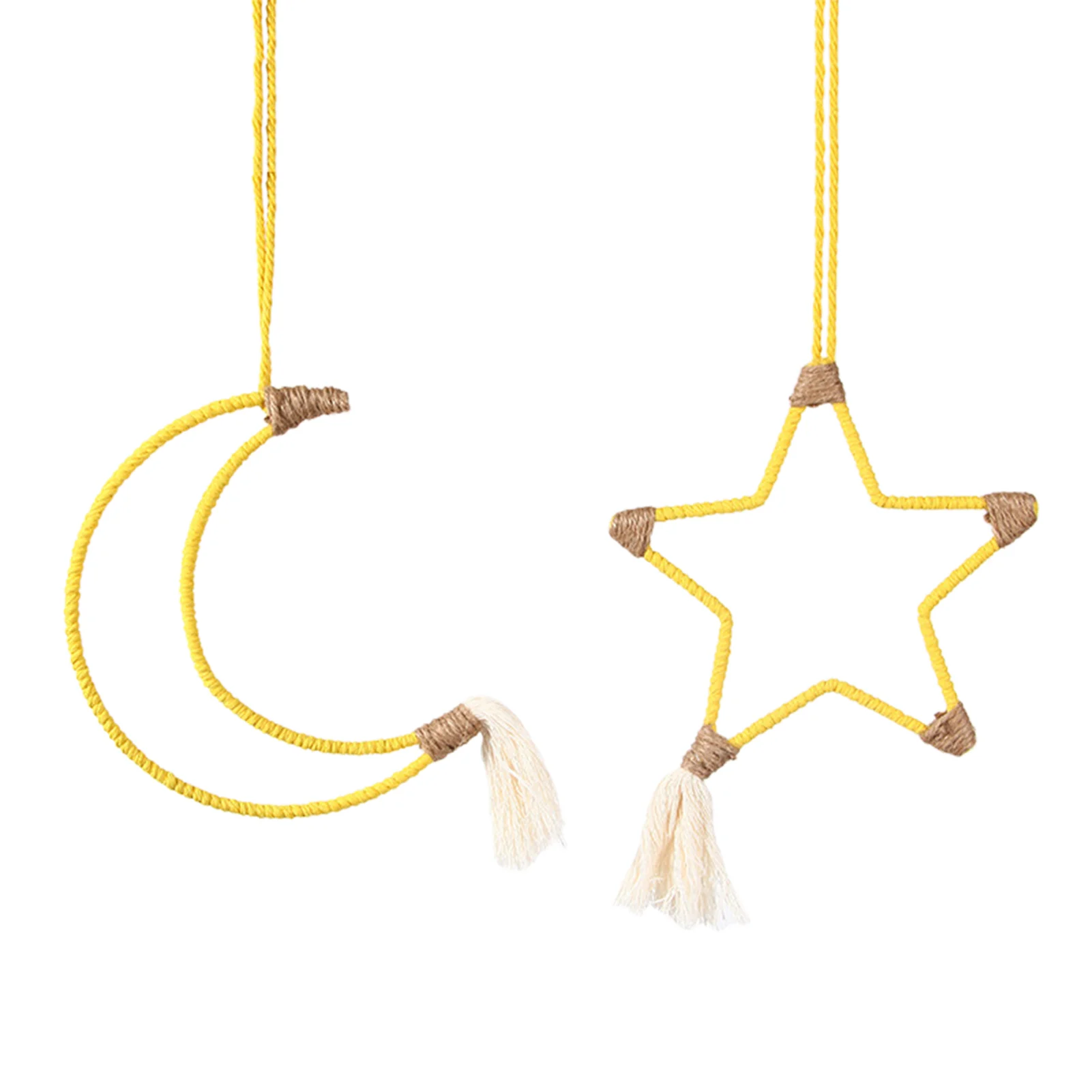 

Home Decoration Tapestry Ins Nordic Style Hand Woven Cotton Thread Wall Hanging Star Moon Initiative Gift