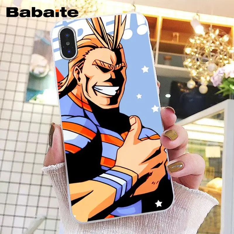 Babaite аниме My Hero Academy deku bakugou Boku no Hero чехол для телефона iPhone XR 11 Pro Max XS MAX 8 7 6 6S Plus X 5 5S SE