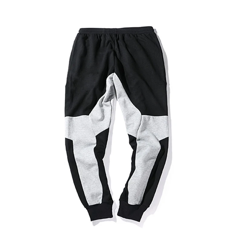 

New Spring Color Block Patchwork Fashionable Skinny Men's Jogger Trousers Hip Hop Casual Street Panelled Male Sweatpants Track