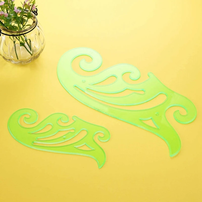 

HOT-6 Cs Plastic French Curve Ruler Multi-Function Comic Template Tool Set for Drafting Drawing Template 6 Assorted Sizes