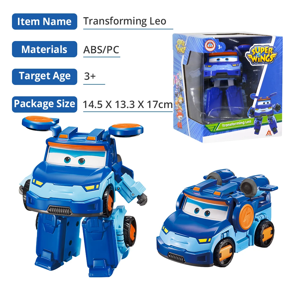 Экшн-фигурки Супер Крылья S5 трансформирующая игрушка в масштаб 5 дюймов Лео