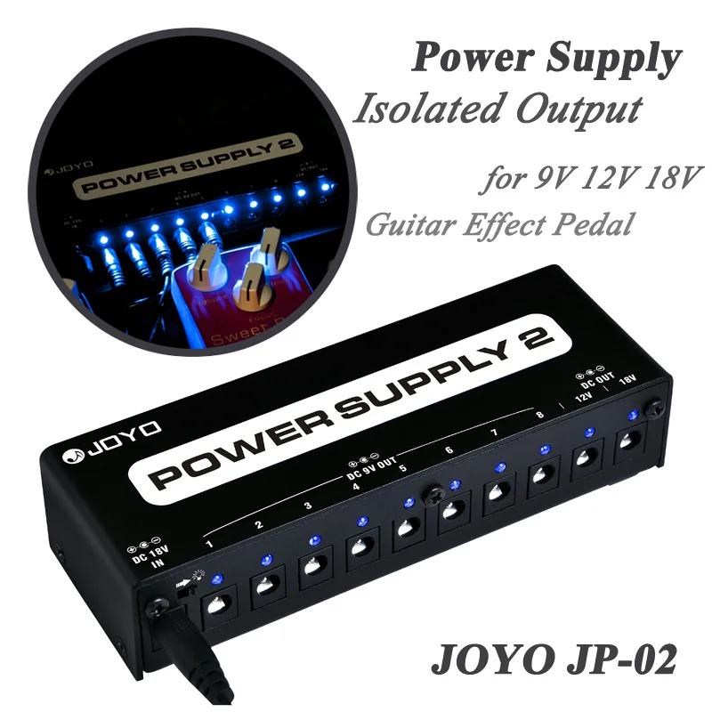 Блок питания JOYO JP-02 изолированный выход для гитарного эффекта 9 В 12 18 в | Спорт и