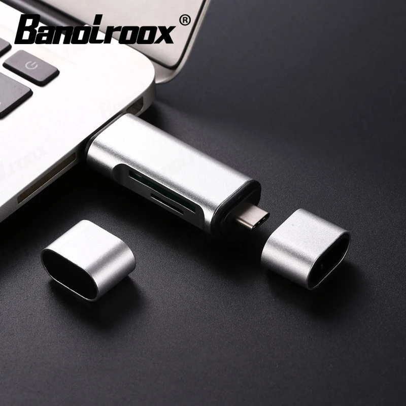 Banolroox высокоскоростной 3 в 1 кардридер Type-C/OTG/Microsd/TF флэш-USB для телефона ноутбука