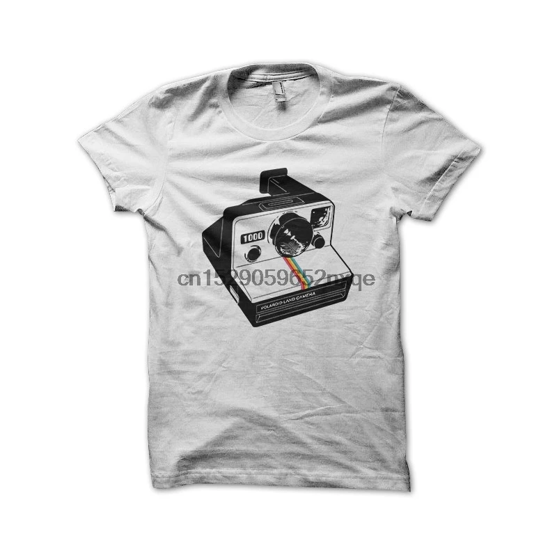 Мужская футболка Polaroid Land camera белая для женщин и мужчин | одежда