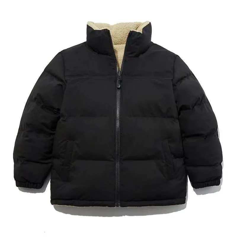 

New Cotton Clothes Men's and Women's Lamb Cashmere Double-sided Couple's Coat Plush Thickened Warm Jacket In Winter 2021