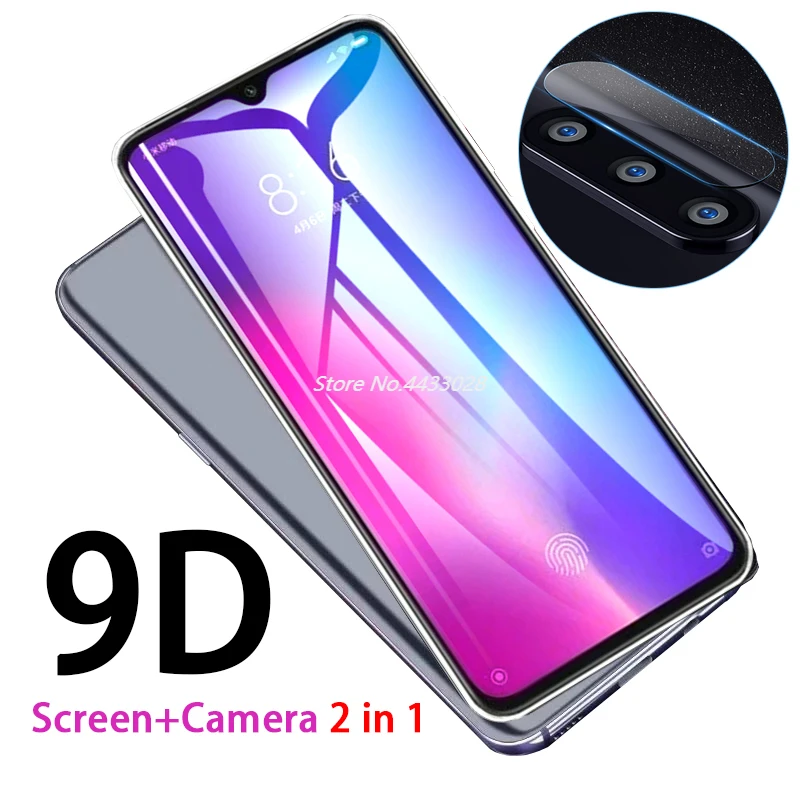 Защитное стекло для объектива камеры Xiaomi Mi A3 Lite, CC9e, CC9, Micc9 E, Micc9e, 9D, 2 в 1