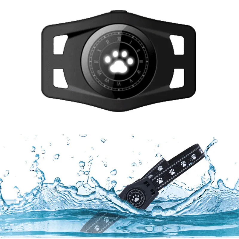 Умный GPS практичный ошейник для собак водонепроницаемый трекер домашних