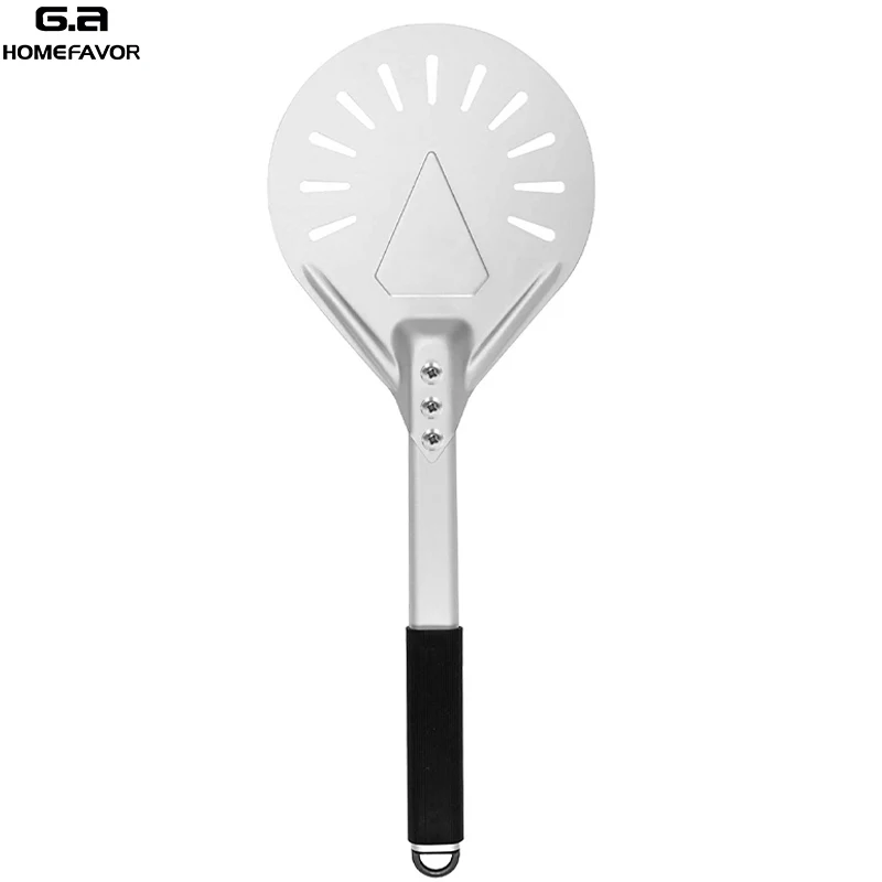 Анодированный пиццы перфорированная круглой Лопата 7/8/9 дюймов лопатка для тесто