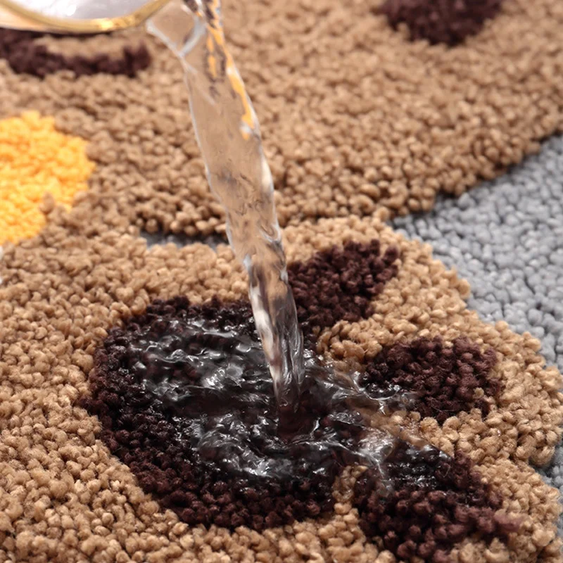 Новый мультяшный кухонный ковер флокированные коврики входная дверь ванная