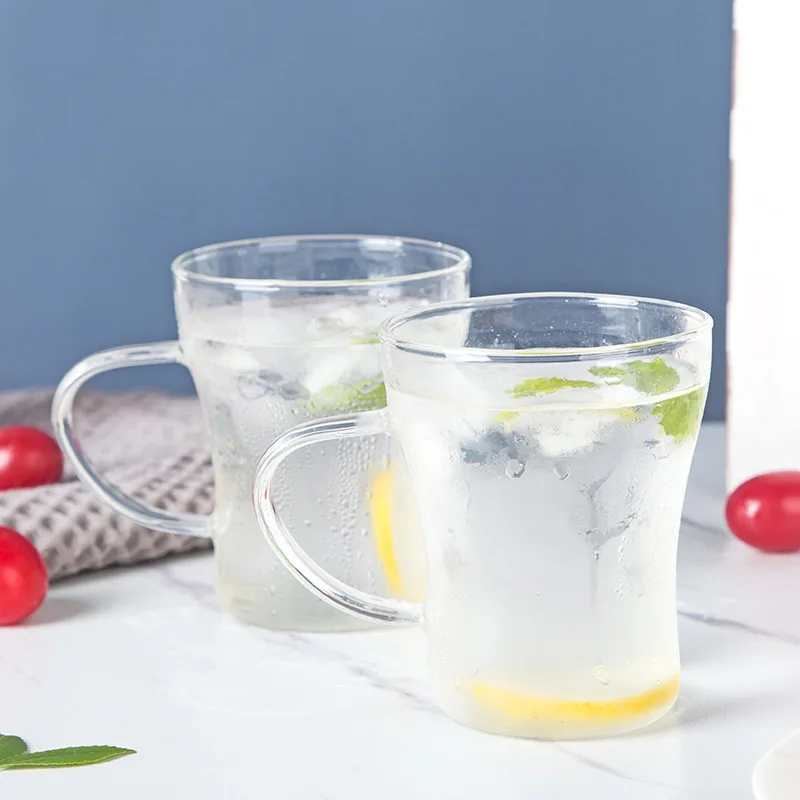 450 мл прозрачная стеклянная Питьевая чашка Бытовая Однослойная для сока простая