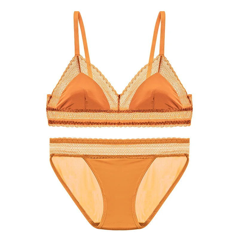 OLOMLB французский бюстгальтер без косточек сексуальный кружевной с треугольными