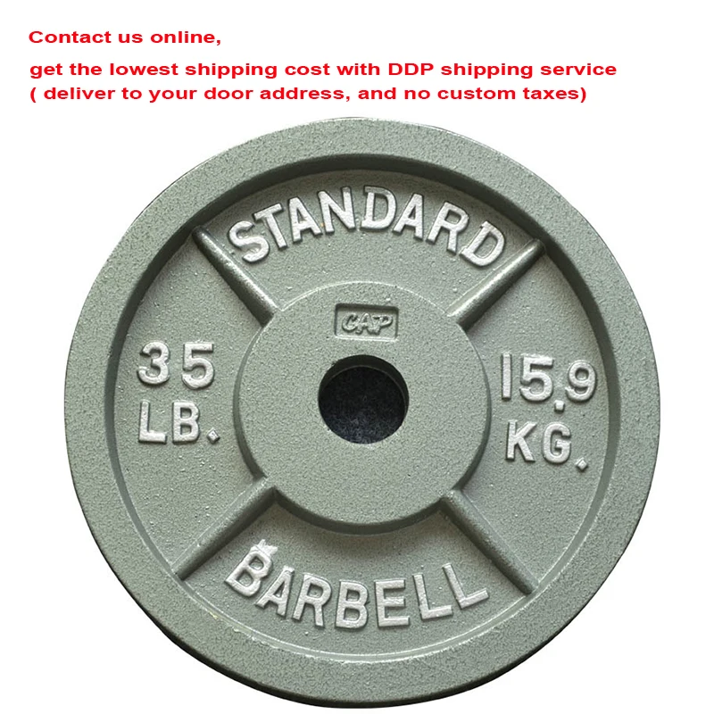 

Olympic Baking Barbell Weight Disk Classic Weight Lifting Plates 5 cm Big Hole Cast Iron Barbells