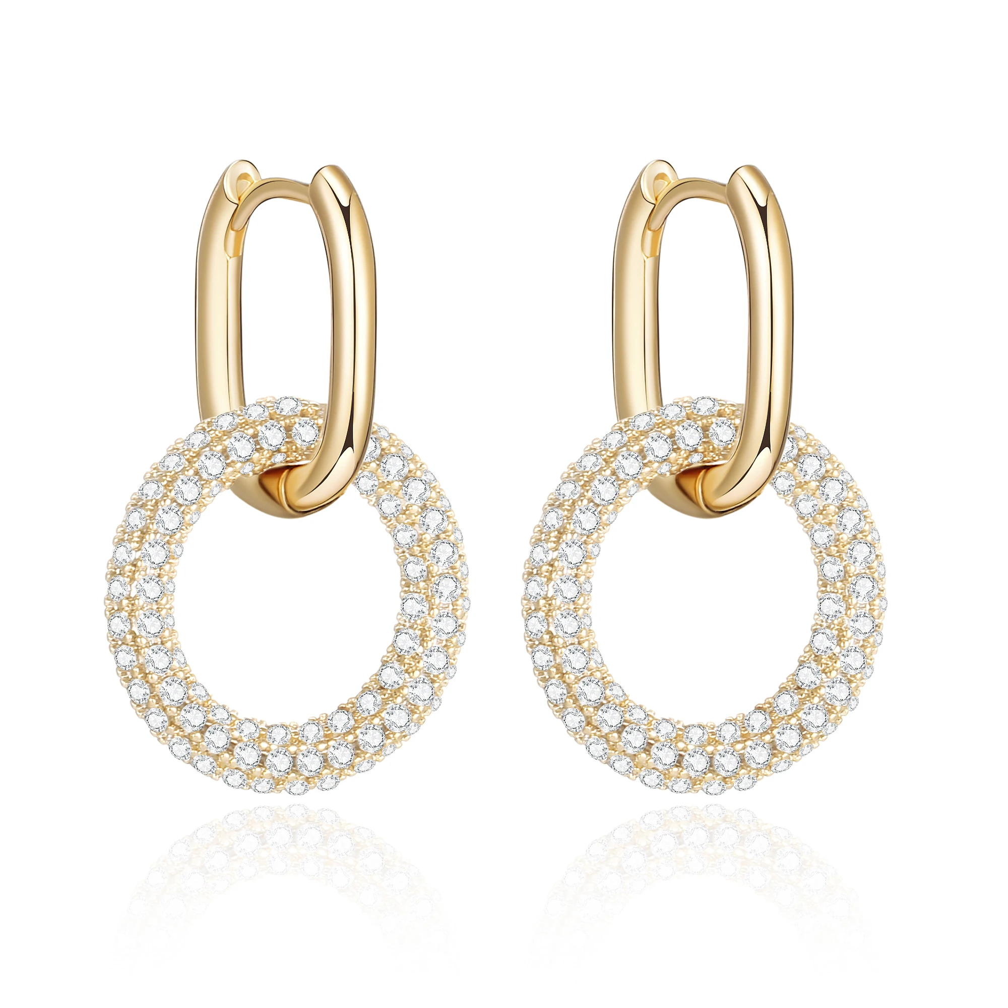 

Роскошные круглые серьги-капельки с фианитом для женщин, уникальные кольца с фианитом, серьги, аксессуары, модное женское ювелирное изделие 2021