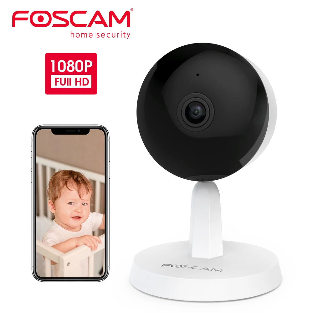 Foscam X1 1080P Беспроводная умная домашняя камера безопасности для домашних животных
