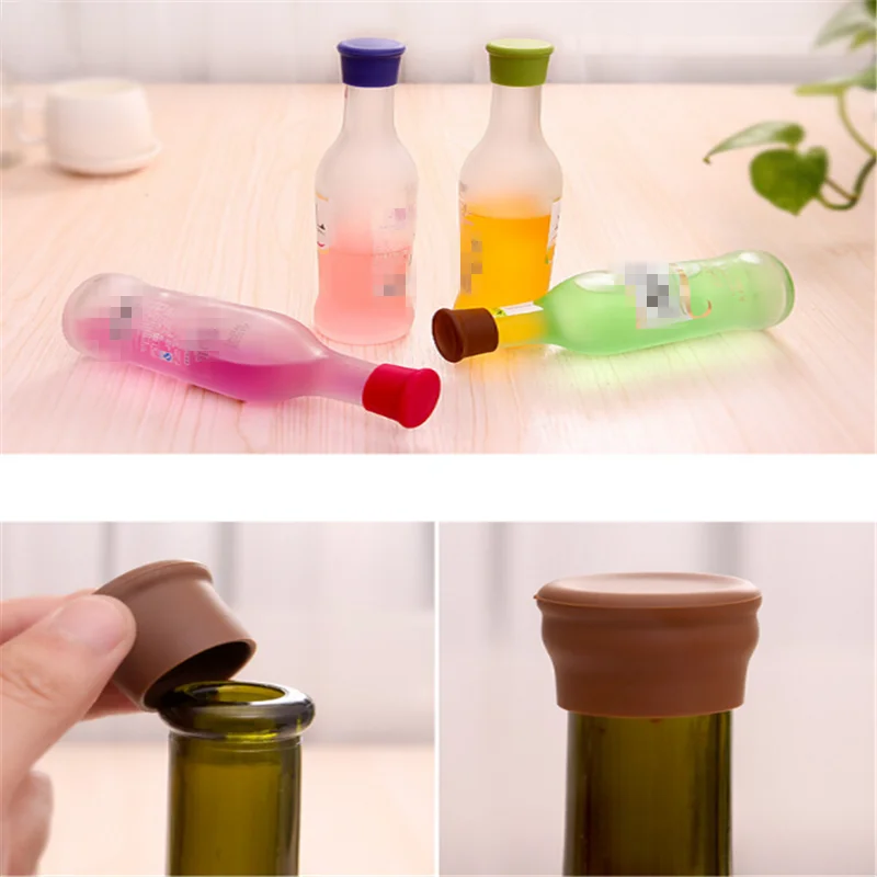 Кухонные аксессуары 3 шт Пищевая силиконовая Кепка для сохранения свежести пива