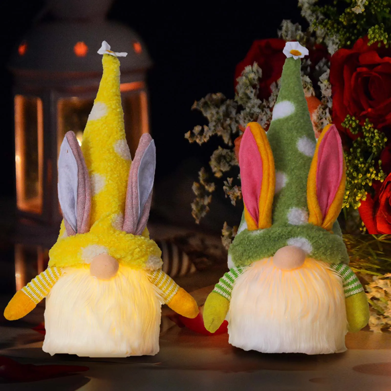 Украшение Пасхальный кролик светодиодсветодиодный пасхальные гномы куклы