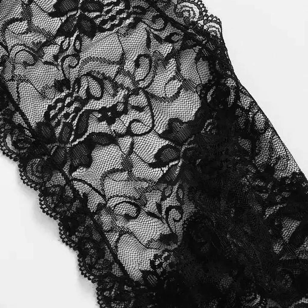 

One Piece Deep V-neck Underwear Women Floral Erotic Teddies Black Porno Costume Lingerie Hot Bodysuit Sexy Body Intimates